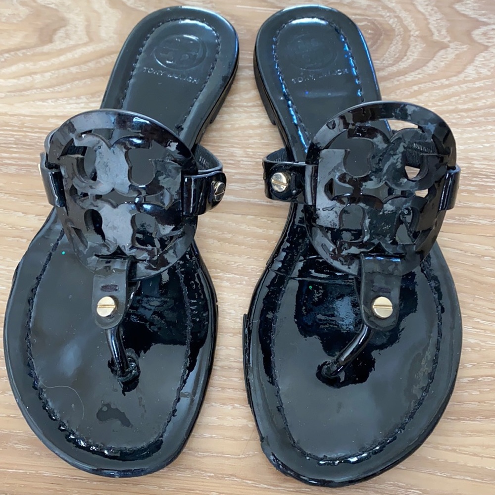 Tory Burch black Flip flops